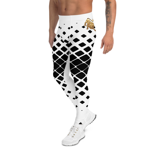 Royal Entourage Black And White Men's Leggings