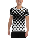 Black And White Royal Entourage Men's Athletic T-shirt