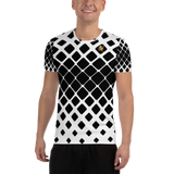 Black And White Royal Entourage Men's Athletic T-shirt