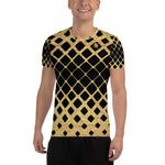 Black And Gold Royal Entourage Men's Athletic T-shirt