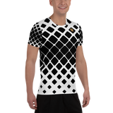 Black And White Royal Entourage Men's Athletic T-shirt