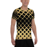 Black And Gold Royal Entourage Men's Athletic T-shirt