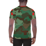 Red Flaire Camouflage Men's Athletic T-shirt